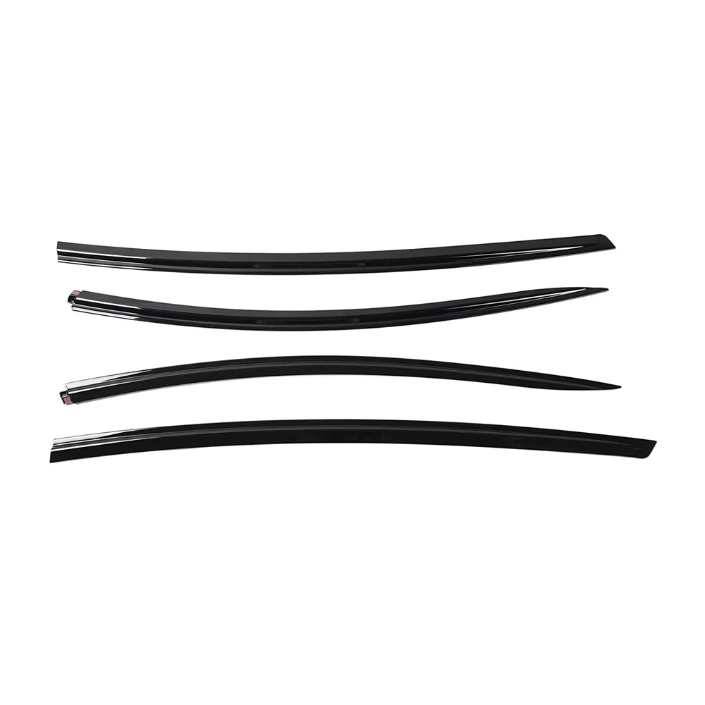TESLA 2025 Model Y Juniper ABS Adhesive Window Rain Visor - Glossy Black