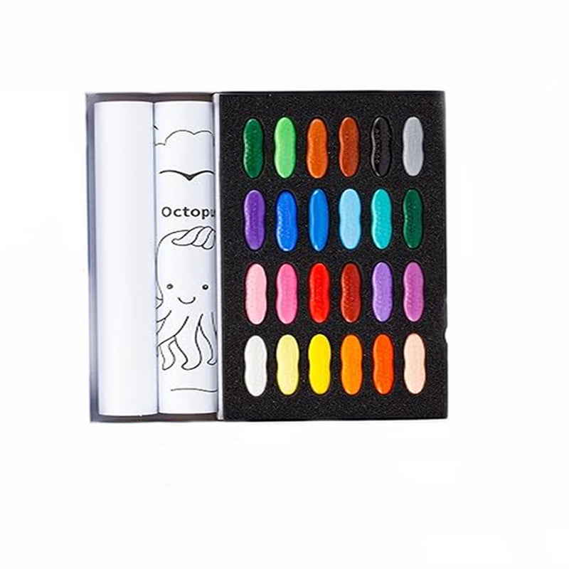 Y-Plus+ Pnut -Man Clean Hand Coloring Set - 12 colors and 24 colors