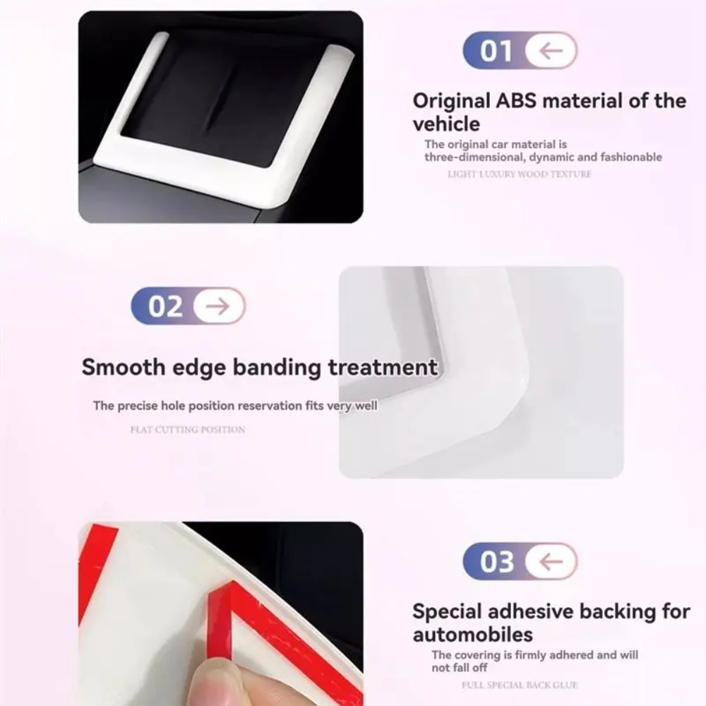 CIIYAA TESLA Model Y | Model YL | Model 3 PureDeco ABS Wireless Charging Panel Frame