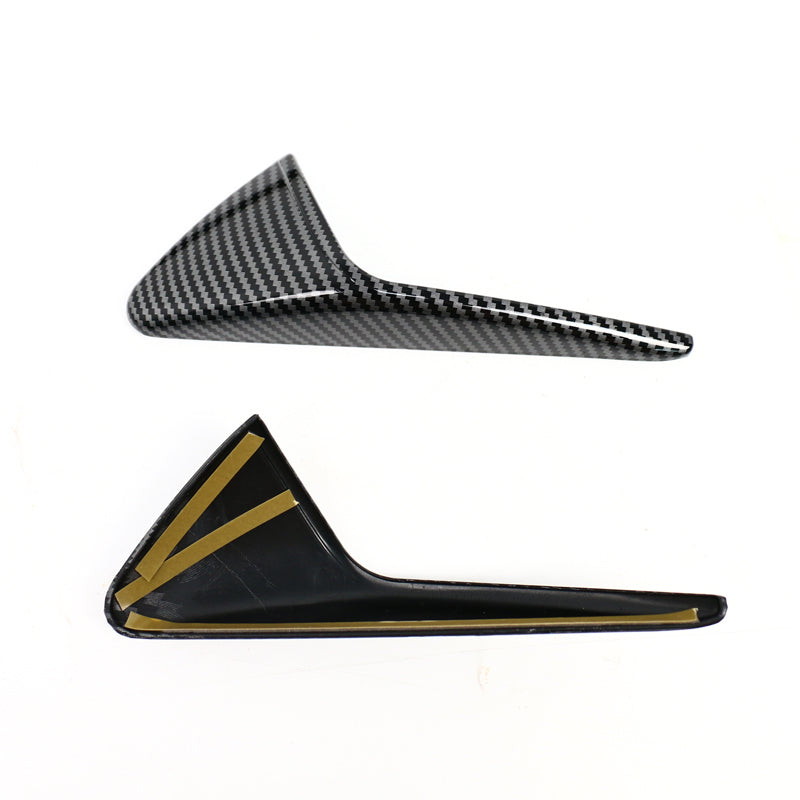 TESLA 2025 Model Y Juniper ABS Adhesive Carbon Fiber Pattern Camera Side Protection Cover - Glossy carbon fiber