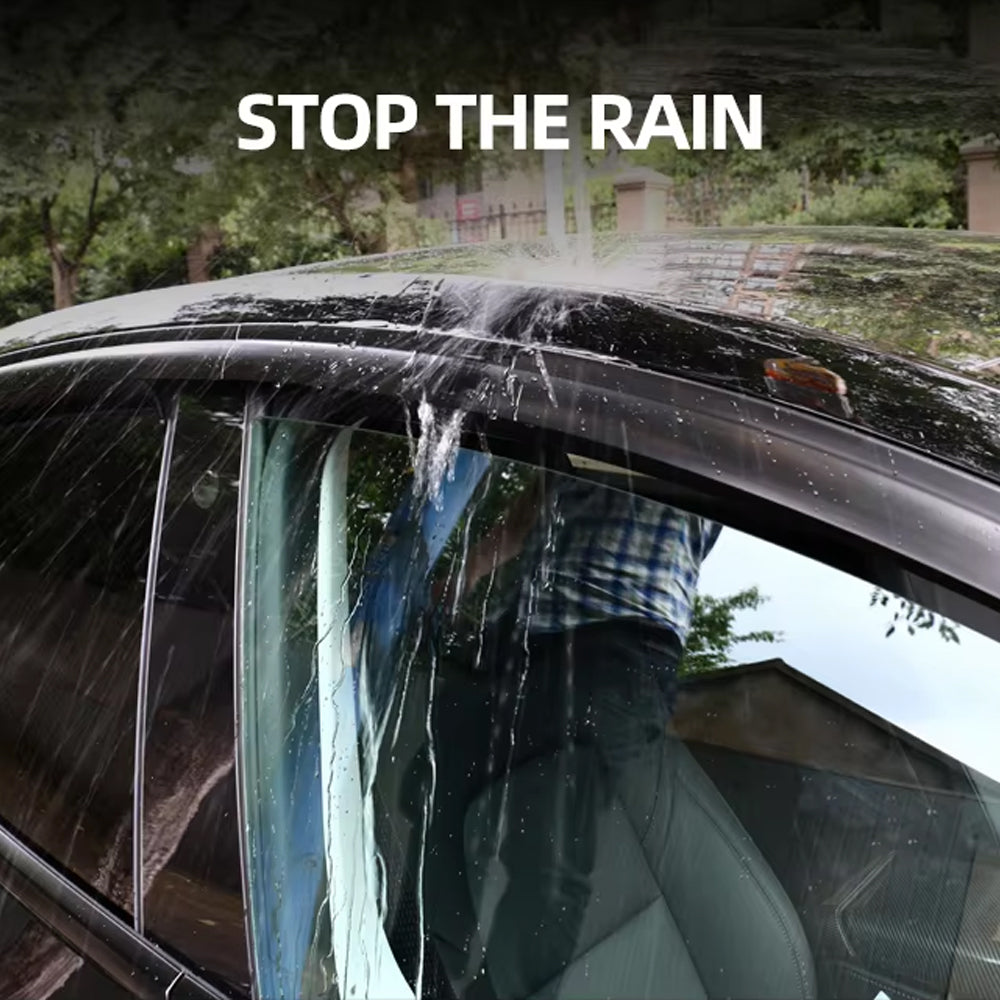 TESLA 2025 Model Y Juniper ABS Adhesive Window Rain Visor - Glossy Black