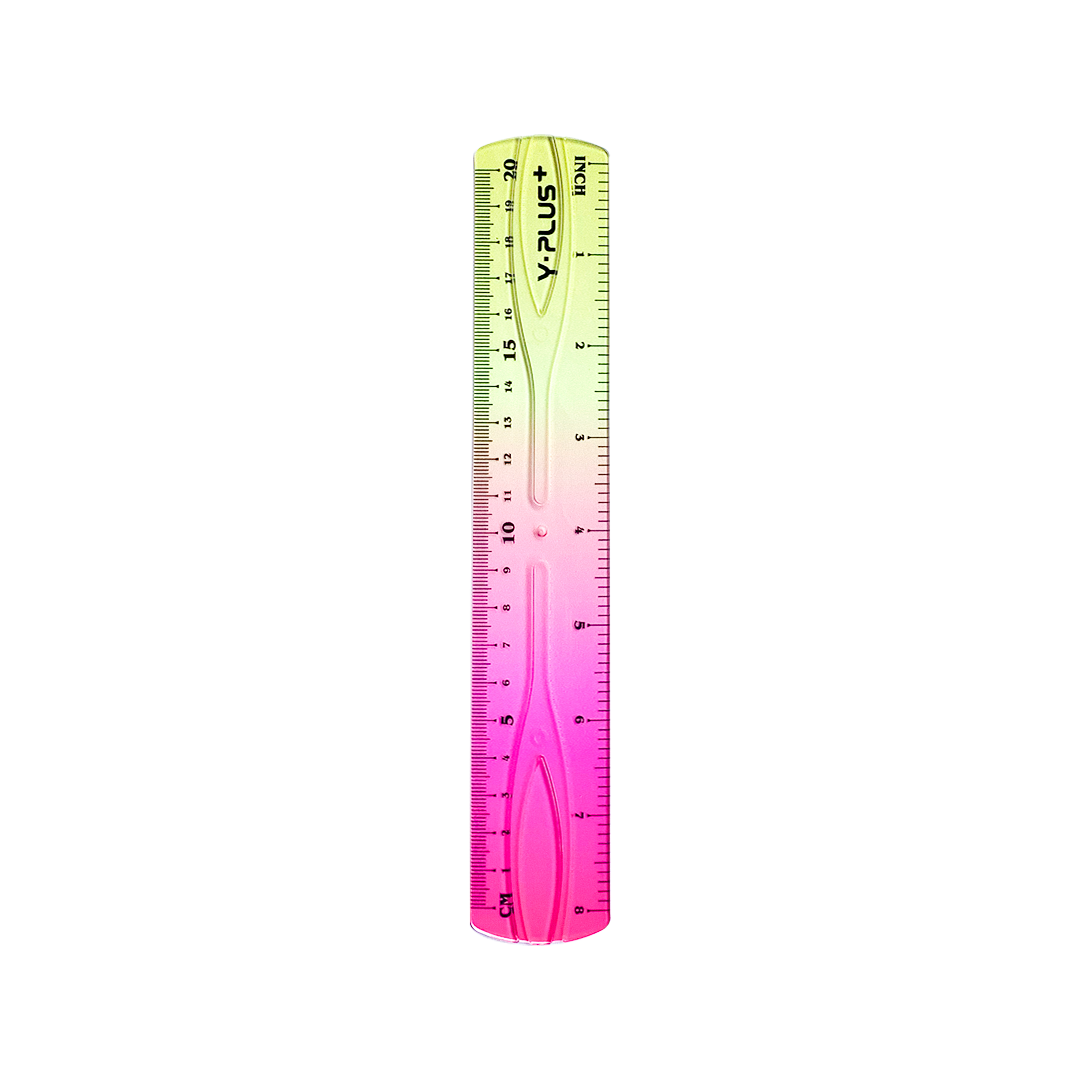 Y-Plus+ 1 Pc Unbreakable Color Ruler 20cm