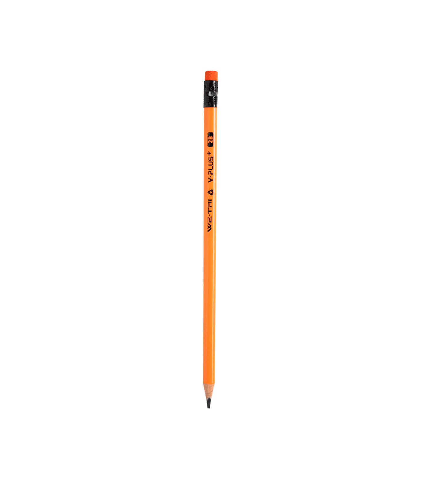 Y-Plus+ WE-TRI Wood Pencil with Eraser 12 Pieces (2B & HB type pencil)