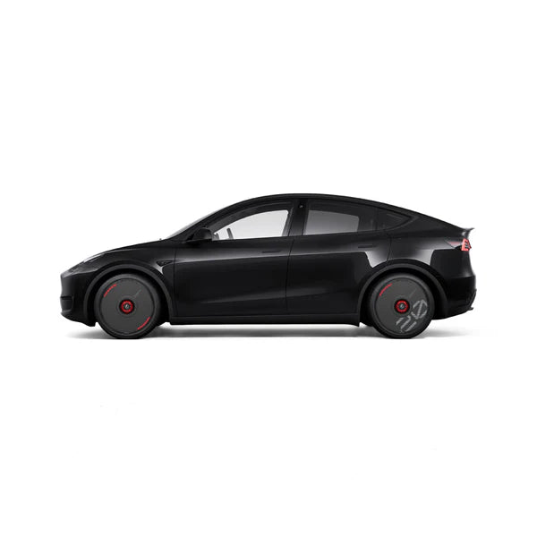 Pre-order (30 Days) HALODISC 2 Wheel Covers for Tesla | Custom Numbers - Black