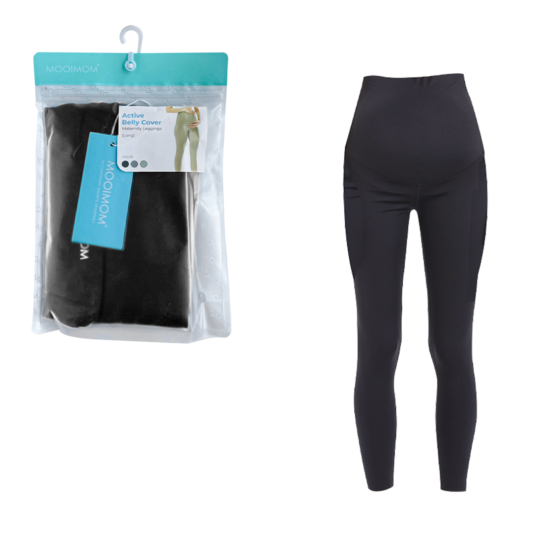 MOOIMOM Active Belly Cover Maternity Leggings (Long)