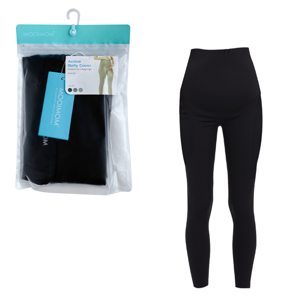 MOOIMOM Active Belly Cover Maternity Leggings (Long)