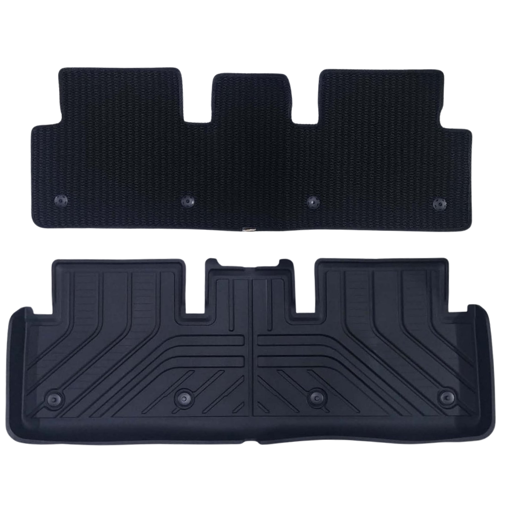 TESLA 2024-2026 MODEL 3 All-Weather Double Layer Injected Molded TPE Odorless Cargo Liners Floormats - 1 SET (3PCS)