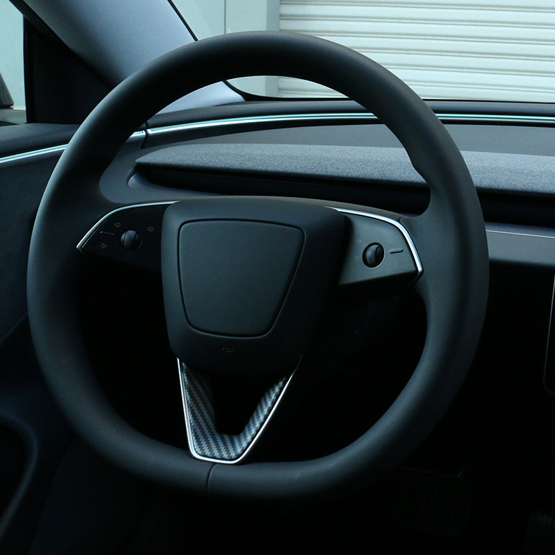 TESLA 2025 Model Y Juniper and Model 3 ABS Steering Wheel Patch Protective Cover Sticker