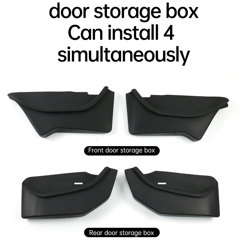 TESLA 2025 Model Y TPE Front and Rear Door Side Storage Box Organizer