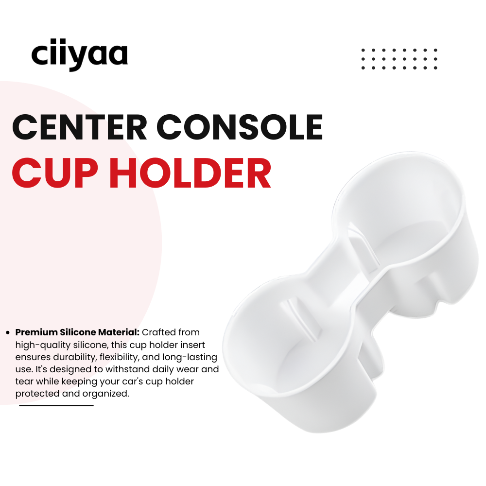 CIIYAA TESLA Model Y Juniper and TESLA Model 3 Soft Silicone Center Console Cup Holder