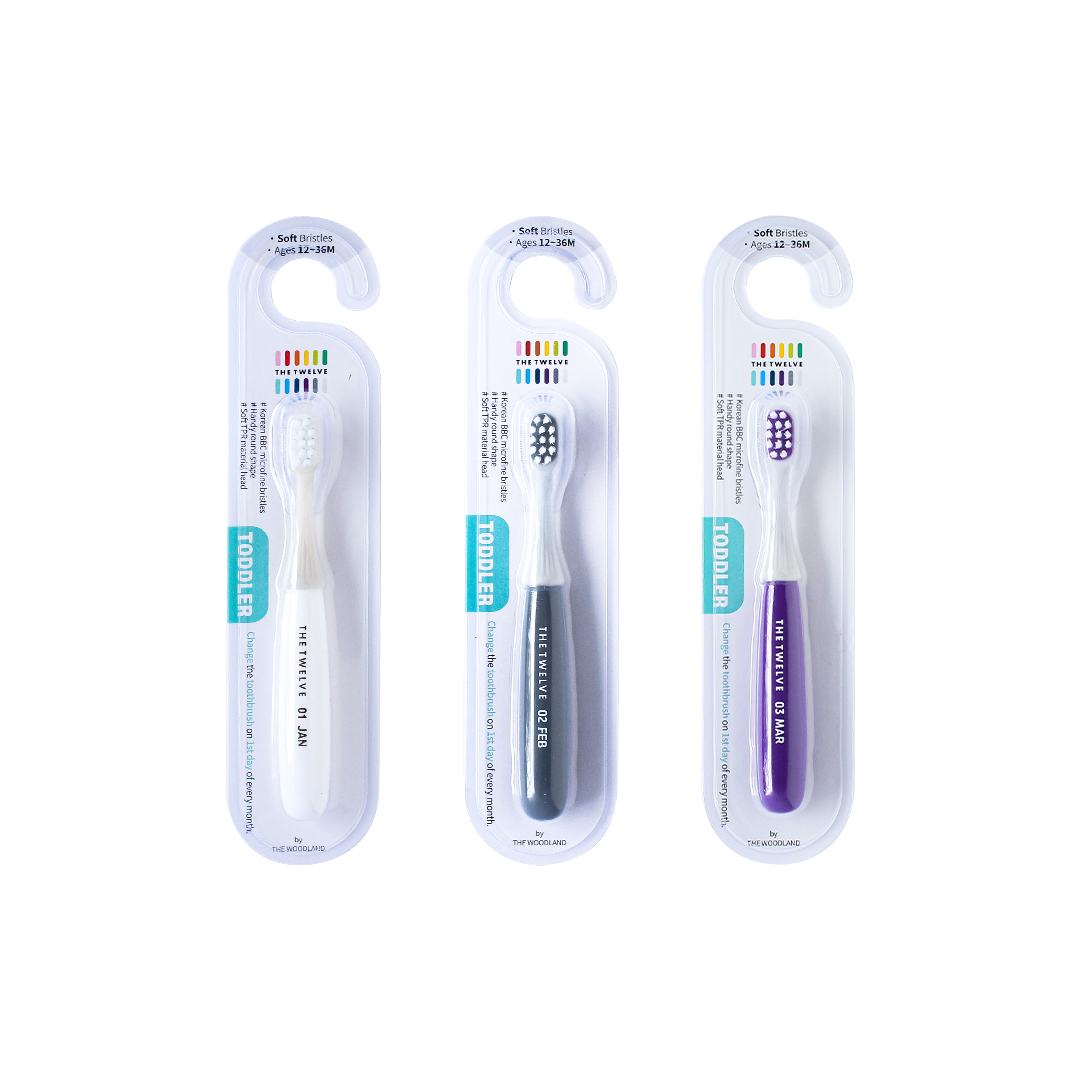 The Twelve Toddler Toothbrush in Vivid Color 1 piece (1-3 years old)