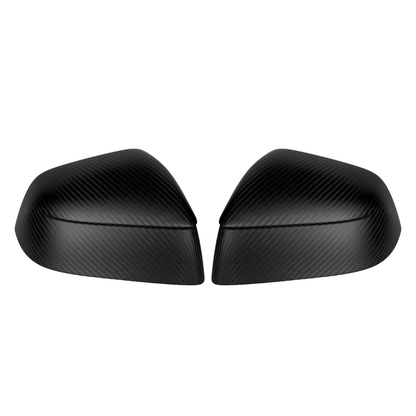 HALOBLK Carbon Fiber Side Mirror Caps for Tesla 2025-2026 Model Y Juniper - 1 SET (2PCS)