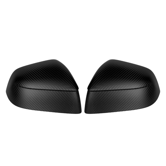 HALOBLK Carbon Fiber Side Mirror Caps for Tesla 2025-2026 Model Y Juniper - 1 SET (2PCS)