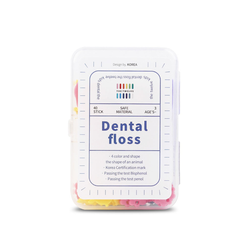 The Twelve Kids Dental Floss 40pcs (Ages 3+)