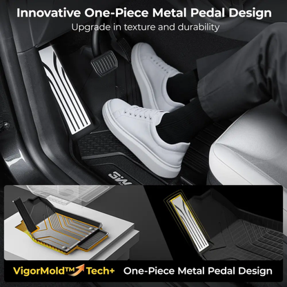3W TESLA 2025-2026 MODEL Y Juniper All-Weather Double Layer Injected Molded TPE Odorless Cargo Liners Floormats - 1 SET (9 PCS)