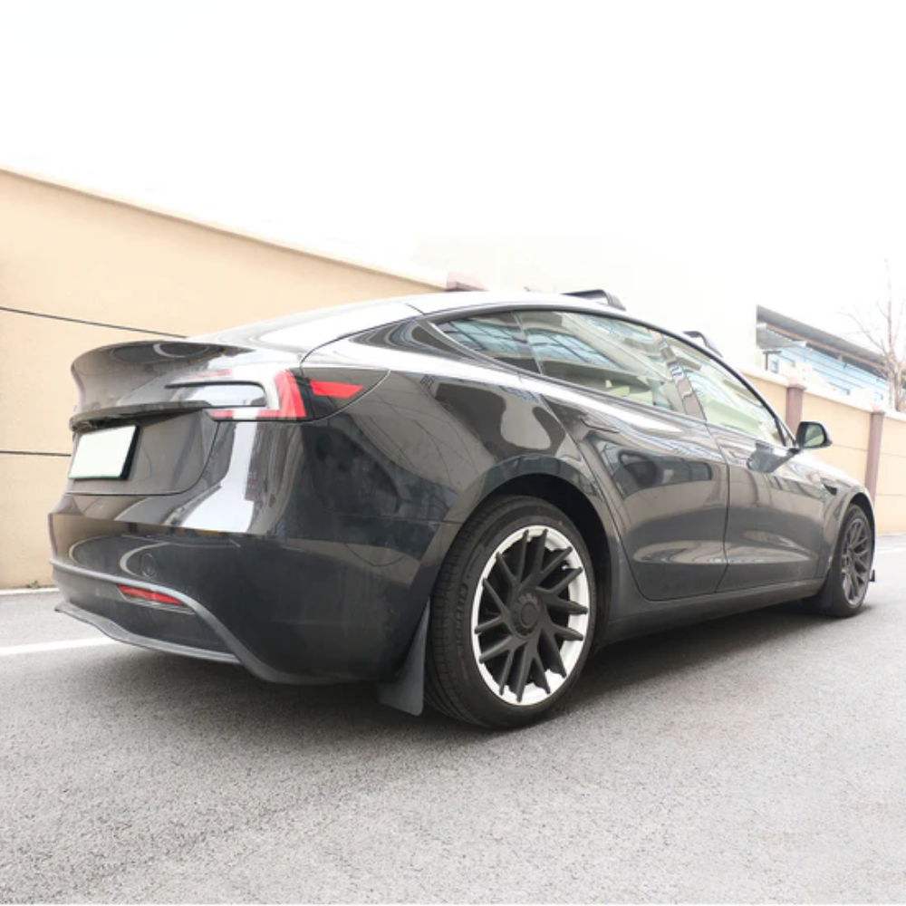 TESLA 2024 to 2026 Model 3 Highland PP+TPE Front and Rear Fender Splash Guard - 1 SET (4PCS)