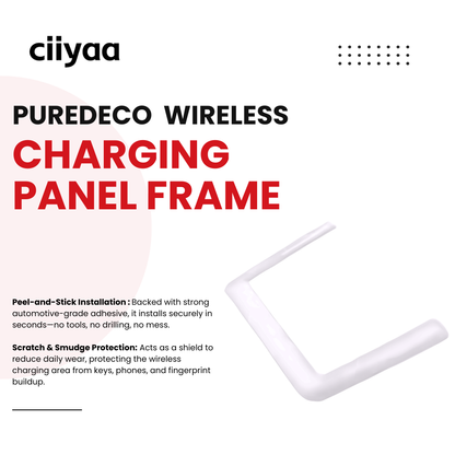 CIIYAA TESLA Model Y | Model YL | Model 3 PureDeco ABS Wireless Charging Panel Frame