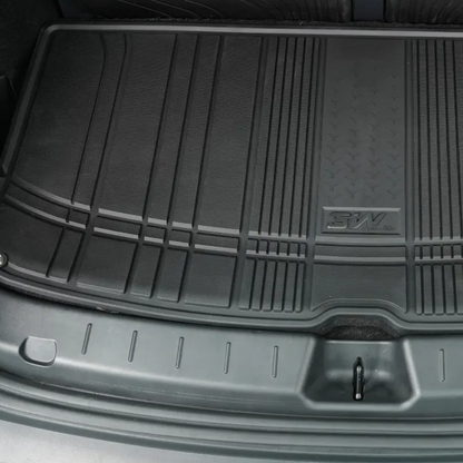 3W TESLA 2026 MODEL YL All-Weather Double Layer Injected Molded TPE Odorless Cargo Liners Floormats - 1 SET (11PCS)