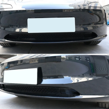 TESLA 2024-2025 Model 3 Highland ABS Detachable Air Inlet Anti Insect Mesh Grille - Matte Black