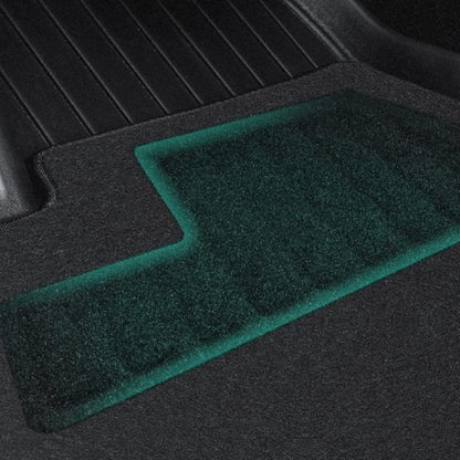 HALOBLK Tesla 2025 Model Y Juniper Waterproof Injected Molded TPE Odorless Cargo Liners Floor Mats - Double Layer