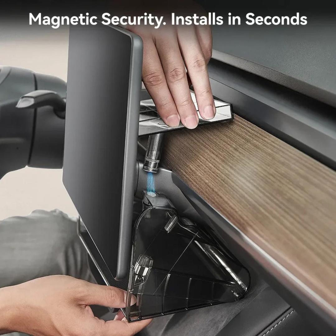 3W TESLA Model Y | Model YL | Model 3 Magnetic Under Screen Stand and Storage (Black/White)