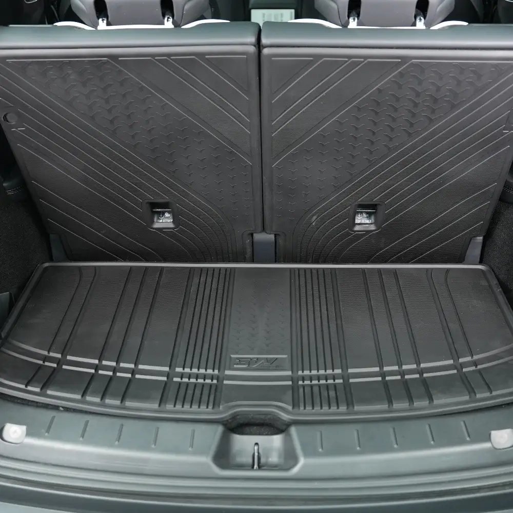 3W TESLA 2026 MODEL YL All-Weather Double Layer Injected Molded TPE Odorless Cargo Liners Floormats - 1 SET (11PCS)