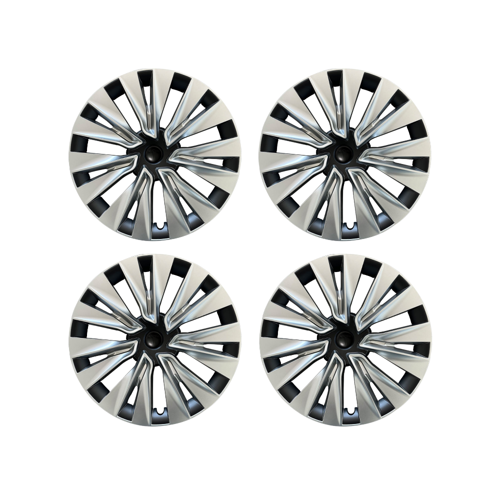 TESLA 2019-2024 Model Y ABS 19" Wheel Cover Spiral Style Hubcaps - 1 SET (4PCS)