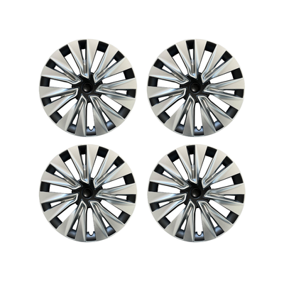 TESLA 2019-2024 Model Y ABS 19" Wheel Cover Spiral Style Hubcaps - 1 SET (4PCS)