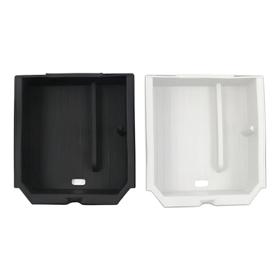 TESLA 2025/2026 Model Y| Model 3| Model YL Double Layer Center Console Sunglasses Storage Box - White