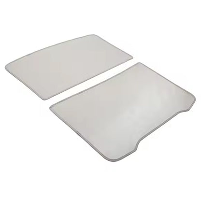 TESLA 2025 Model Y Juniper Foldable Front and Rear Sunroof Sunshade for Glass Roof - Beige