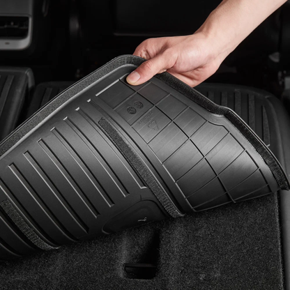 3W TESLA 2025-2026 MODEL Y Juniper All-Weather Double Layer Injected Molded TPE Odorless Cargo Liners Floormats - 1 SET (9 PCS)