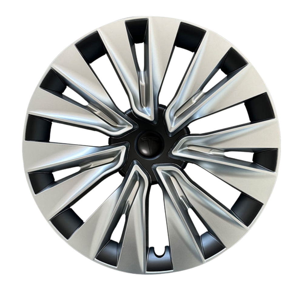 TESLA 2019-2024 Model Y ABS 19" Wheel Cover Spiral Style Hubcaps - 1 SET (4PCS)