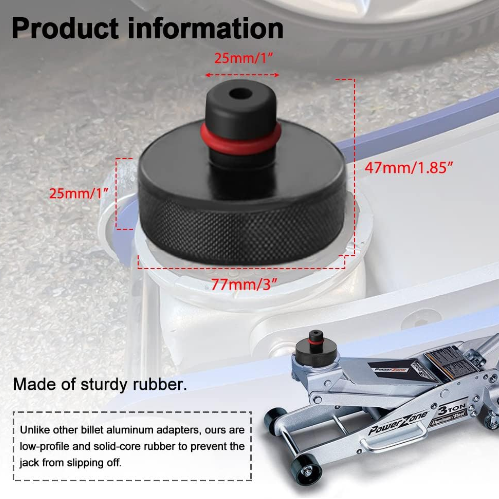TESLA Model Y | Model YL | Model 3 Jack Lifting Rubber Pad Adapter with Storage Bag - 1 SET (4PCS)