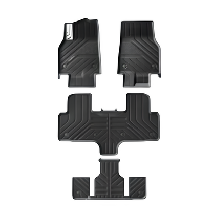 TESLA 2026 MODEL YL All-Weather Single Layer Injected Molded TPE Odorless Cargo Liners Floor Mats - 1 SET (9PCS)
