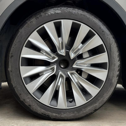 TESLA 2019-2024 Model Y ABS 19" Wheel Cover Spiral Style Hubcaps - 1 SET (4PCS)