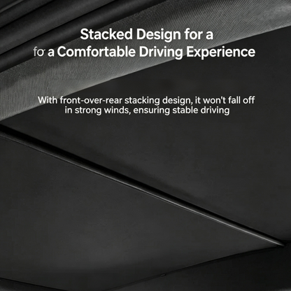 TESLA 2026 Model YL Automatic Retractable Glass Roof Sunshade with Push Button | Voice Command | Ambient Light - Black