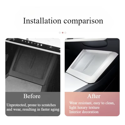 TESLA 2025-2026 Model Y | Model 3 | Model YL ABS Wireless Charging Panel Frame - White