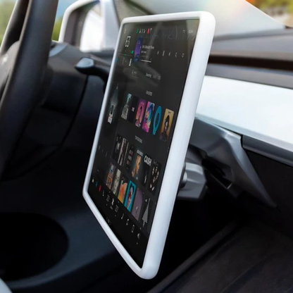 TESLA Model Y | Model 3 | Model YL Juniper Silicone Navigation Screen Frame Edge Protector - White