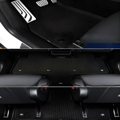 TESLA 2026 MODEL YL All-Weather Double Layer Injected Molded TPE Odorless Cargo Liners Floormats - 1 SET (9PCS)