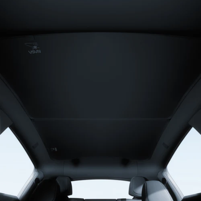 HALOBLK TESLA 2025|2026 Model Y Juniper and Model YL Foldable Roof Sunshade with Magnetic Clip - Black