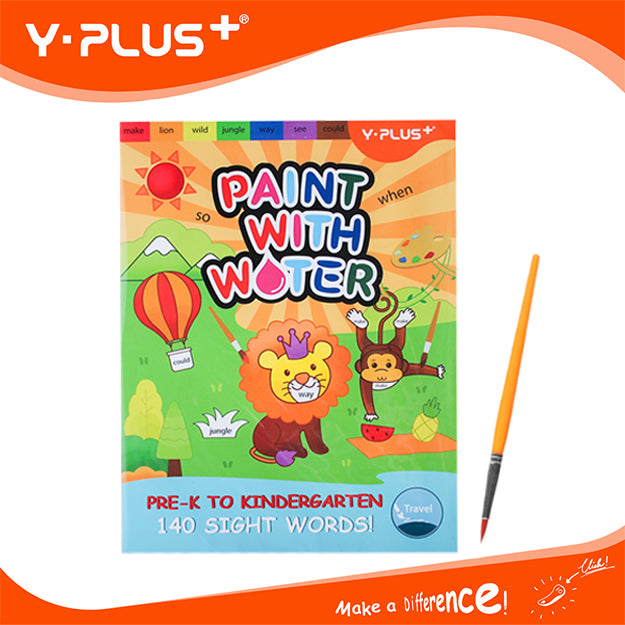 Y-Plus+ Paint with Water Pre-K to Kindergarten Coloring Book