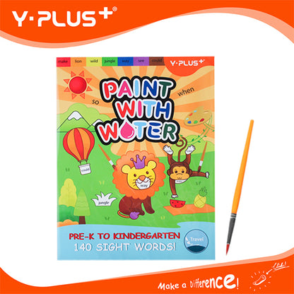 Y-Plus+ Paint with Water Pre-K to Kindergarten Coloring Book