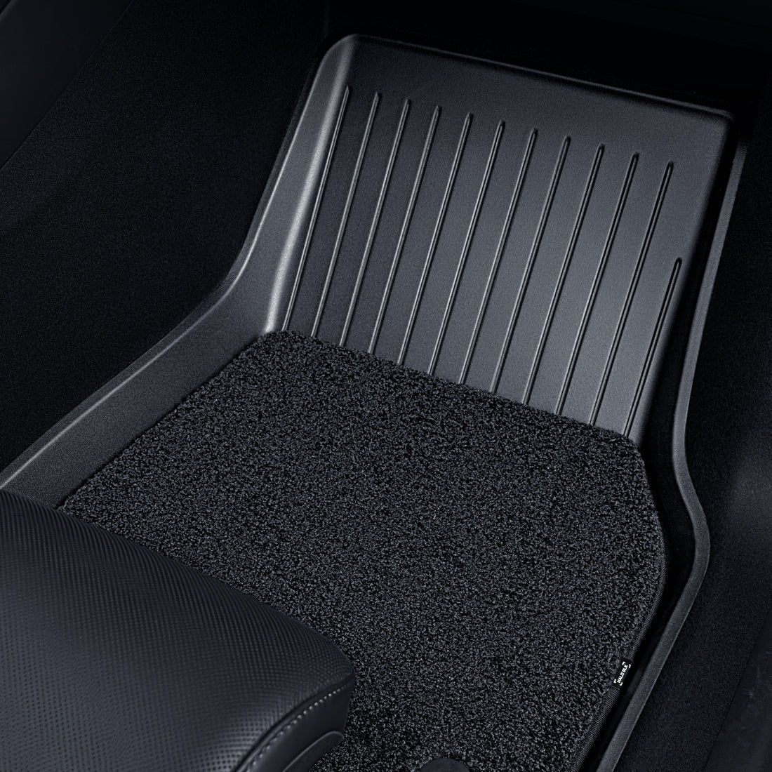 HALOBLK Tesla 2026-2027 Model YL Waterproof TPE Odorless Cargo Liners Double Layer Floor Mats - 1 SET (4PCS)