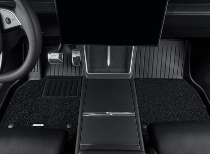 HALOBLK Tesla 2026-2027 Model YL Waterproof TPE Odorless Cargo Liners Double Layer Floor Mats - 1 SET (4PCS)