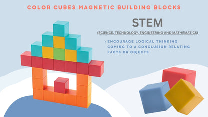 Magnetic Building Blocks Educational Puzzle Toy Color Cubes