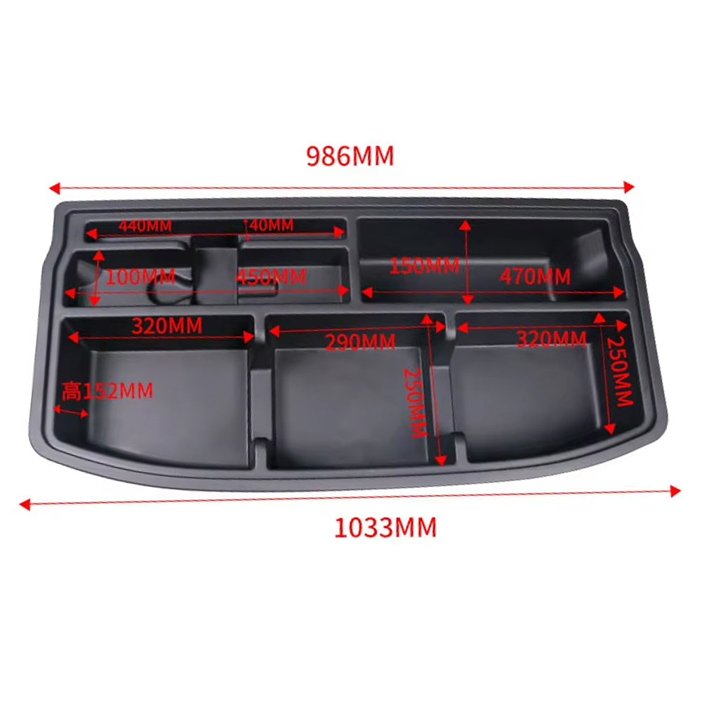 BYD Seagull 2023-2024 ABS Plastic Detachable Multi-Purpose Trunk Storage (Black)