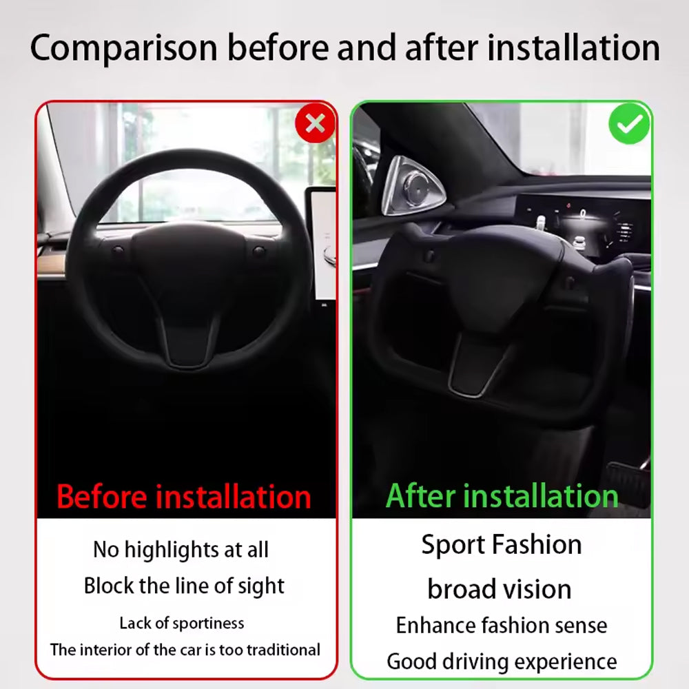 Tesla 2025 Model Y Juniper Yoke Steering Wheel