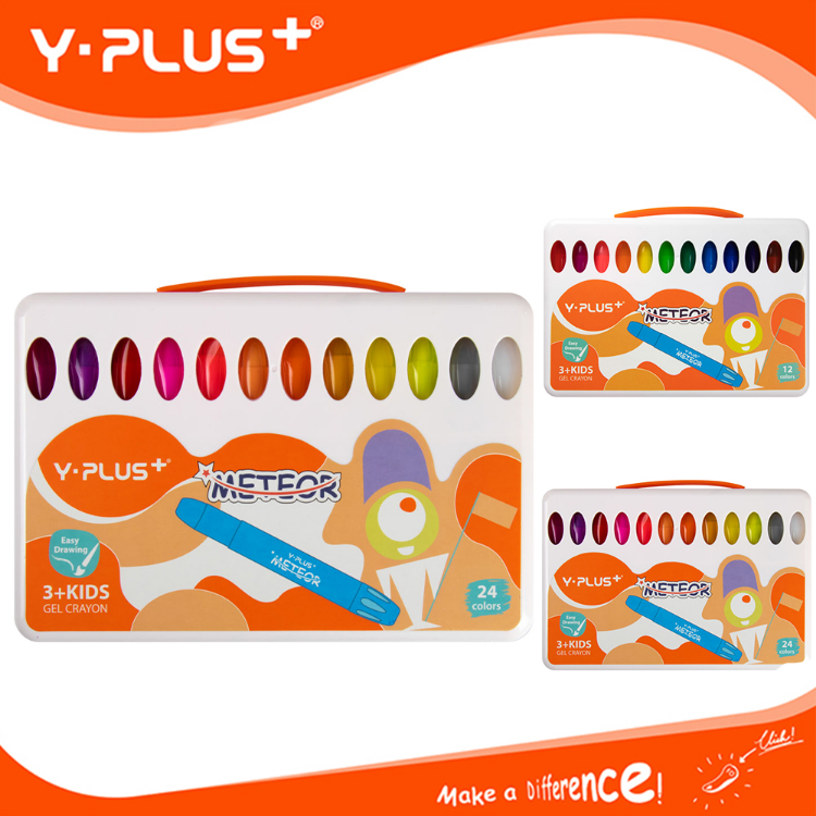 Y-Plus+ Meteor Crayons 12 Colors and 24 Colors