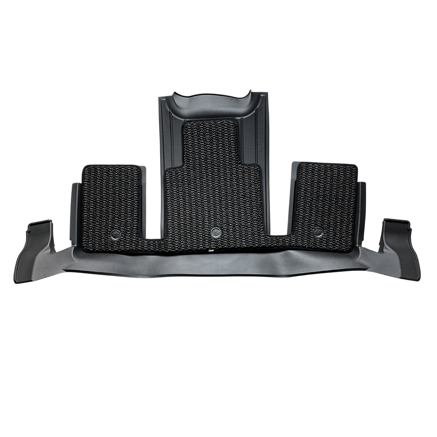 3W TESLA 2026 MODEL YL All-Weather Double Layer Injected Molded TPE Odorless Cargo Liners Floormats - 1 SET (9PCS)