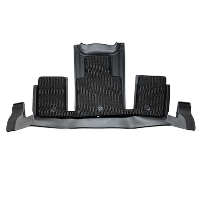 3W TESLA 2026 MODEL YL All-Weather Double Layer Injected Molded TPE Odorless Cargo Liners Floormats - 1 SET (9PCS)